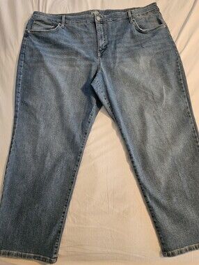 Terra & Sky Plus Size 26W Petite Light Wash Comfort Stretch Jeans